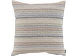 Dekokissen H.O.C.K. "Ida", bunt (beige, gelbgrün, schwarz, gemustert), B:50cm H:10cm L:50cm, Baumwolle, Polyester, Dekokissen_Sitzkissen_Kissenhüllen, mit filigranem Muster, Kissenhülle mit Füllung, 1 Stück