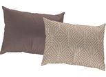 Dekokissen ADAM "Easy Diamond", braun (kaffee, gemustert), B:40cm L:60cm, Baumwolle, Dekokissen_Sitzkissen_Kissenhüllen, Reißverschluss, gemustert, Wendekissenhülle ohne Füllung, 1 Stück