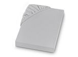 Spannbettlaken SETEX "Feinbiber in Gr. 70x140, 90x200, 140x200 oder 180x200 cm", silber (silberfarben), B:200cm L:200cm, Feinbiber, Obermaterial: 100% Baumwolle, Bettlaken, Spannbettlaken, für Matratzen bis 23 cm Höhe, Winter, Bettlaken