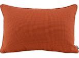 Dekokissen H.O.C.K. "Sparkle", orange (orange, rostorange, terra, unifarben), B:40cm H:10cm L:60cm, Polyacryl (dralon), Dekokissen_Sitzkissen_Kissenhüllen, einfarbig, Wendekissenhülle mit Füllung, 1 Stück