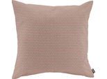 Dekokissen H.O.C.K. "Miss Dots Kissen", rot (apricot, gepunktet), B:50cm H:10cm L:50cm, Baumwolle, Polyester, Dekokissen_Sitzkissen_Kissenhüllen, mit Punkten, Kissenhülle mit Füllung, 1 Stück
