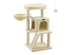 FEANDREA Katzenbaum mit Plattform 96cm beige