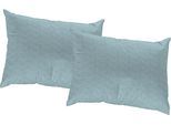Dekokissen WIRTH "Torbole" Gr. 1, blau (blau, meliert), B:40cm L:40cm, Baumwolle, Polyester, Dekokissen_Sitzkissen_Kissenhüllen, Kissenhülle ohne Füllung, 2 Stück