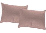 Dekokissen WIRTH "Torbole" Gr. 3, rot (apricot, meliert), B:50cm L:50cm, Baumwolle, Polyester, Dekokissen_Sitzkissen_Kissenhüllen, Kissenhülle ohne Füllung, 2 Stück
