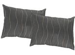 Dekokissen WIRTH "Sepino" Gr. 1, grau (grau, gemustert), B:40cm L:40cm, Baumwolle, Polyester, Dekokissen_Sitzkissen_Kissenhüllen, Kissenhülle ohne Füllung, 2 Stück