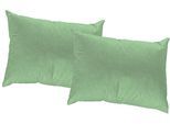 Dekokissen WIRTH "Lahnstein" Gr. 2, grün (grün, gemustert unifarben), B:50cm L:50cm, Polyester, Dekokissen_Sitzkissen_Kissenhüllen, Kissenhülle ohne Füllung, 2 Stück