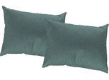 Dekokissen WIRTH "Torbole" Gr. 2, blau (petrol, meliert), B:40cm L:60cm, Baumwolle, Polyester, Dekokissen_Sitzkissen_Kissenhüllen, Kissenhülle ohne Füllung, 2 Stück