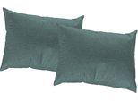 Dekokissen WIRTH "Torbole" Gr. 3, blau (petrol, meliert), B:50cm L:50cm, Baumwolle, Polyester, Dekokissen_Sitzkissen_Kissenhüllen, Kissenhülle ohne Füllung, 2 Stück