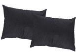 Dekokissen WIRTH "Lahnstein" Gr. 3, schwarz (schwarz, gemustert unifarben), B:40cm L:60cm, Polyester, Dekokissen_Sitzkissen_Kissenhüllen, Kissenhülle ohne Füllung, 2 Stück