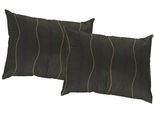 Dekokissen WIRTH "Sepino" Gr. 3, braun (braun, gemustert), B:40cm L:60cm, Baumwolle, Polyester, Dekokissen_Sitzkissen_Kissenhüllen, Kissenhülle ohne Füllung, 2 Stück