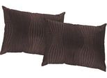 Dekokissen WIRTH "Riccia" Gr. 1, lila (braun, lila, gemustert), B:40cm L:40cm, Baumwolle, Polyester, Dekokissen_Sitzkissen_Kissenhüllen, Kissenhülle ohne Füllung, 2 Stück