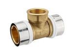 Pressfitting-T-Stück 63 x 4,5 - 1 1/2 Zoll Innengewinde - 63 x 4,5 mm für MV-Rohr