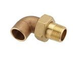 Rotguss-Löt-Winkelverschraubung 90° - 22 mm - 3/4'' AG - konisch dichtend - mit DVGW-Zulassung