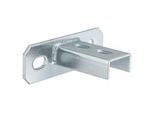 Sattelflansch verzinkt - quer - 125 x 40 x 6 mm - für Profil 27/18 und 28/30