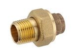 Rotguss-Löt-Verschraubung - 15 mm - 1/2'' AG - flachdichtend - mit DVGW-Zulassung