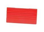 SIMPLEX Leerschild 100 x 50 mm für Universalhalter - aus Kunststoff - Farbe rot
