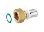Press-Verschraubung mit Überwurfmutter 1/2'' IG - flachdichtend - für Alu-Verbundrohr 16 x 2,0 mm