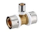 Pressfitting-T-Stück - Mittelabgang reduziert - 32 x 3,0 - 16 x 2,0 - 32 x 3,0 mm für MV-Rohr