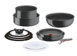 Kochtopf TEFAL "Ingenio Renew 11-teilig 20 cm/22 cm/24 cm/26 cm", schwarz, Ø:26cm, Töpfe, Kochtopf