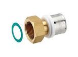 Press-Verschraubung mit Überwurfmutter 3/4'' IG - flachdichtend - für Alu-Verbundrohr 26 x 3,0 mm