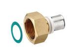 Press-Verschraubung mit Überwurfmutter 1'' IG - flachdichtend - für Alu-Verbundrohr 20 x 2,0 mm