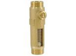Durchflussmengenbegrenzer für Heizung und Solar - 2 x 3/4'' AG - Anzeige 2 bis 12 l/min - max.