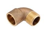 Rotguss-Löt-Winkel 90° - 22 mm - 3/4'' AG - mit DVGW-Zulassung