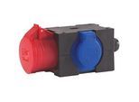 HEDI Drehstrom-Verteiler - 5 x 16 A / 400 V auf 250 V + 5 x 16 A / 400 V - IP44