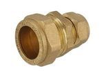 Messing-Klemmverschraubung für Kupferrohre - gerade 22 x 15 mm für Heizung und Trinkwasser