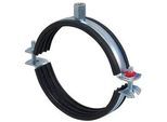 Gelenk-Doppelrohrschelle ''Praktic'' für Rohr 102 - 116 mm mit Kippschraube und Schallschutzeinlage