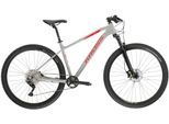 Mountainbike KROSS "KROSS MTB Hardtail Level 4.0 29" grau 10 Gänge" Gr. 56, grau (grau, schwarz), Fahrräder, Herren, 56cm, 29 Zoll (73,66cm) hinten: 29 Zoll (73,66cm)