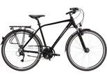 Trekkingrad KROSS "Trekkingrad Trans 4.0 schwarz 21 Gänge" Gr. 43, schwarz (schwarz, schwarz), Fahrräder, Herren, 43cm, 28 Zoll (71,12cm) hinten: 28 Zoll (71,12cm)