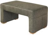Hockerbank EXXPO - SOFA FASHION, grün (forest), B:104cm H:51cm T:55cm, Hocker, Essbank, Bodenfreie Optik
