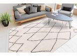 Teppich ME GUSTA "Orlando 425", beige (elfenbein 1), B:200cm H:27mm L:290cm, Polyester, Teppiche, Teppich, Weicher Hochflorteppich, dezent gestaltet,Fußbodenheizung geeignet