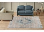 Teppich KAYOOM "Milan 225", blau, B:120cm H:5mm L:170cm, Polypropylen, Teppiche, Teppich, ca. 436.800 Points/qm, Kurzflorteppich, weiche Haptik, hochwertig