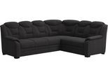 Ecksofa COTTA "Marcus L-Form", schwarz, B:263cm H:99cm T:211cm, 100% Polyester, Sofas, Ecksofa, wahlweise mit Bettfunktion & Stauraum