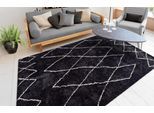 Teppich ME GUSTA "Orlando 425", grau (anthrazit), B:160cm H:27mm L:230cm, Polyester, Teppiche, Teppich, Weicher Hochflorteppich, dezent gestaltet,Fußbodenheizung geeignet