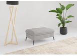 Polsterhocker SIT & MORE "Emely", silber, B:104cm H:47cm T:69cm, 90% Polyester, 10% Polyamid, Hocker, Polsterhocker, mit praktischen Stauraum