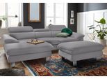 COTTA Polstergarnitur »Driver L-Form«, (Set, 2 tlg.), Set bestehend aus: Ecksofa mit Kopfteilverstellung & Hocker
