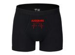 multifanshop Herren Boxer Short - Augsburg - Herzschlag - Druck rot - Unterwäsche