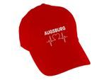 multifanshop Baseballcap - Augsburg - Herzschlag - Druck weiß - Mütze