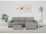 COTTA Ecksofa »Mattina L-Form«, mit Hocker, wahlweise mit Bettfunktion & Bettkasten