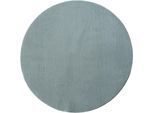Teppich MERINOS "Loft 37", blau, H:16mm Ø:200cm, Polyester, Teppiche, Teppich, Kunstfellteppich besonders weich und kuschelig, Fell Haptik