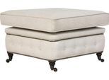 Polsterhocker HOME AFFAIRE "Aarburg", beige, B:75cm H:50cm T:70cm, 100% Polyester, Hocker, Polsterhocker, passend zur Serie "Aarburg"