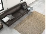 Teppich CALO-DELUXE "Luba 333" Gr. 3, beige, B:120cm H:7mm L:170cm, Baumwolle, Teppiche, Teppich, reine Baumwolle, Wohnzimmer