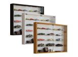 VCM Glasvitrine hängend Vitrine Glas mit ESG-Sicherheitsglas Maße ca. H. 60 x B. 80 x T. 10 cm Hängevitrine Glas Modern und platzsparend Glas Vitrinenschrank - Mandosa L