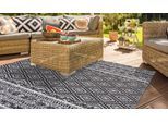 Teppich KAYOOM "Sunny 110", schwarz, B:160cm H:8mm L:230cm, Polyester, Teppiche, Teppich, Besonders pflegeleicht. Im Innen- und Außenbereich verwendbar.