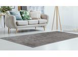 Teppich PADIRO "Karma 125", grau (anthrazit), B:200cm H:8mm L:290cm, Viskose, Teppiche, Teppich, Handgewebter Teppich mit 3D-Design, weiche Haptik, pflegeleicht
