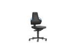 Arbeitsdrehstuhl Nexxit Rl.Integralschaum schwarz Griff blau 450-600mm BIMOS ; Interstuhl (9033-2000-3277)