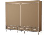 INOSIGN Kleiderschrank »Stockholm Stoffkleiderschrank Bestseller in diversen Ausführungen«, (Stabile Konstruktion mit Schubladen in vielen Breiten erhältlich), Schlafzimmer Garderobe Schrank Stoffkleiderschrank mit viel Stauraum